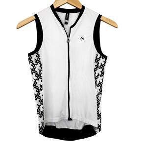 Assos of Switzerland White Long Distance Running Cycling Tank Top Sz S